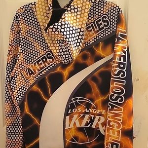 LOS ANGELES LAKERS hoodie in xl brown & beige!
